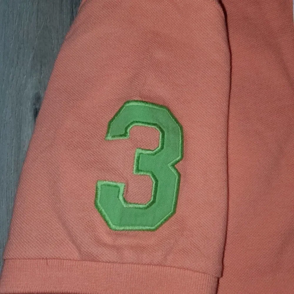 Ralph Lauren boy's peach color short sleeve Comfort Polo T Shirt Size M